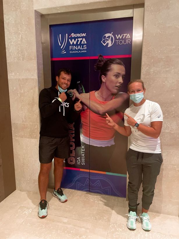 At the WTA Finals in Guadalajara