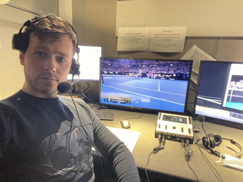 Commentating the Australian Open from Warsaw