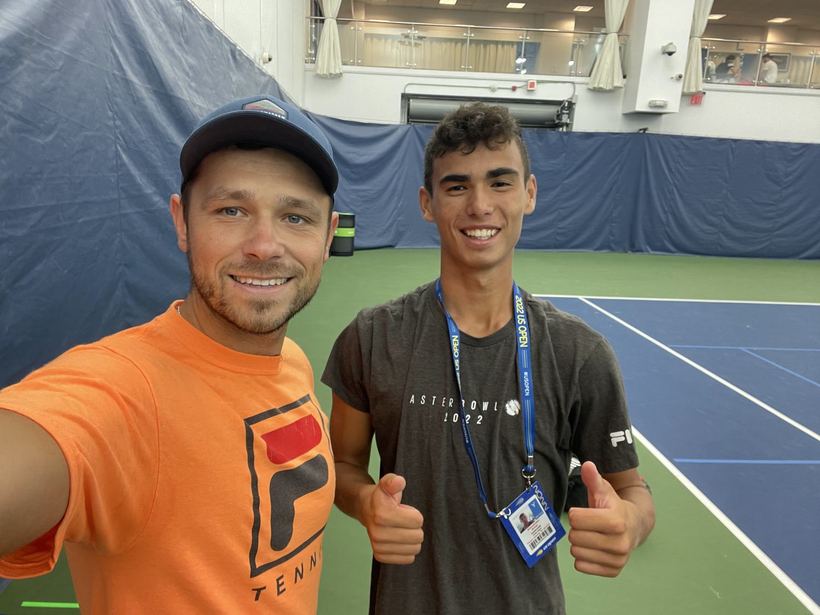 Indoor practice courts during US Open week