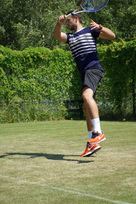 On a grass court in Michałówek