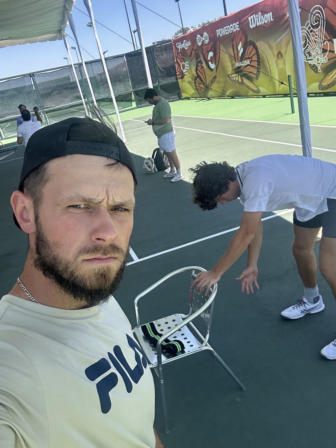 On court during a training block